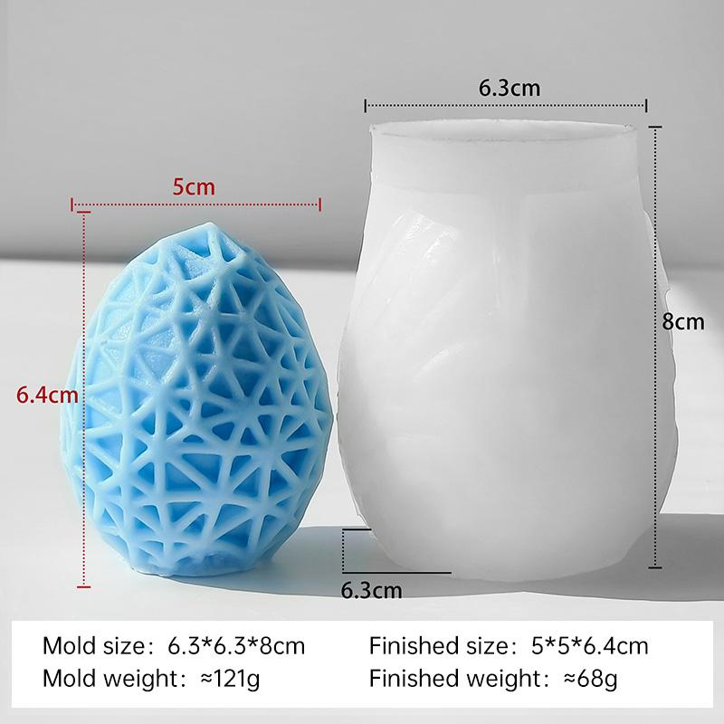 DIY Easter Egg Silicone Mold Handmade Aroma Candle Plaster Easter Decoration Molds Candle Making Supplies