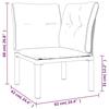 VidaXL Salon de Jardin 4 pcs, Chaises avec Dossier, Ensemble de Meubles, Mobilier de Patio Terrasse Extérieur, Noir et Gris 362805