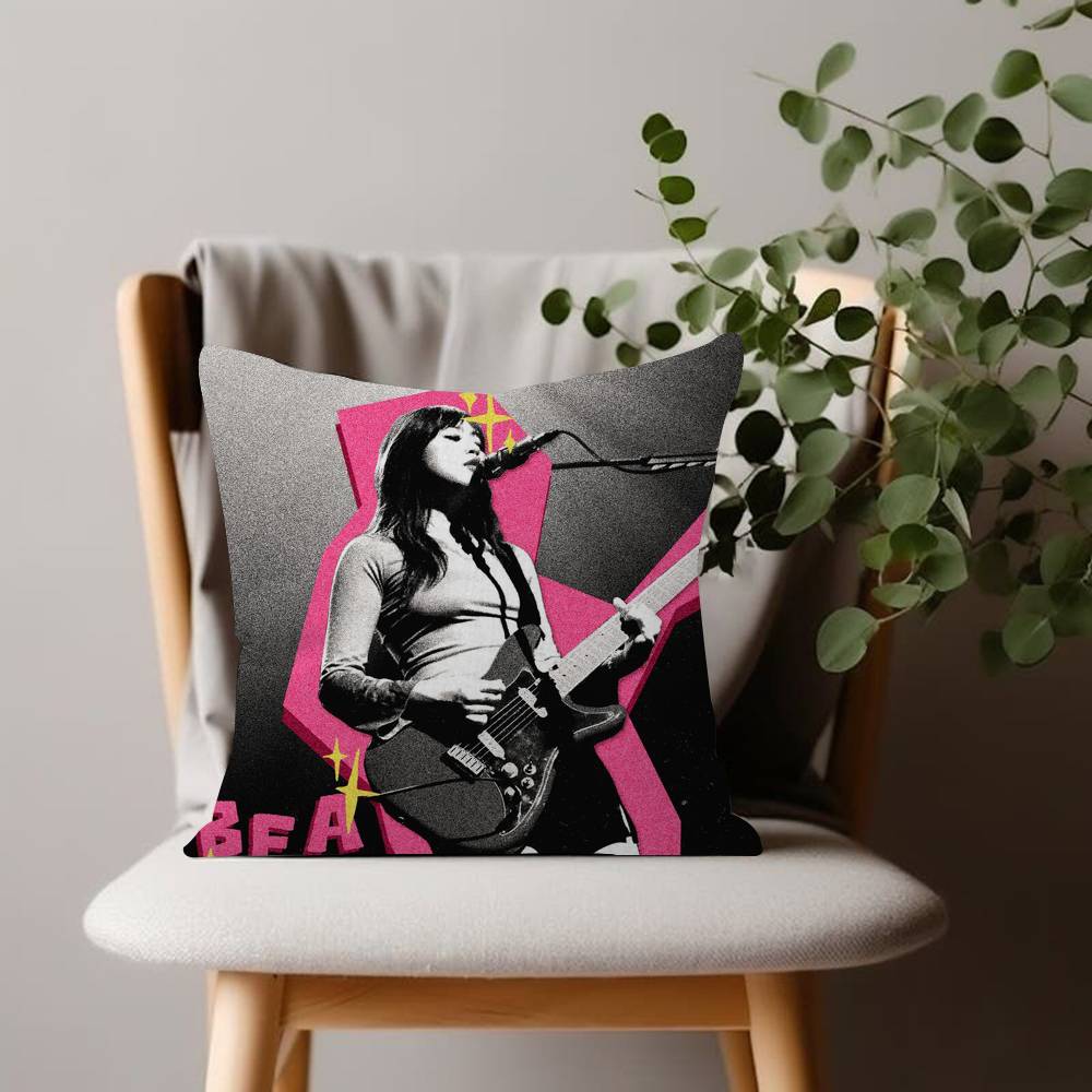 Rock Singer pretty B-Beabadoobee Cushion Cover 45x45 Polyester Sofa Cushions Decorative Throw Pillows Pillowcover
