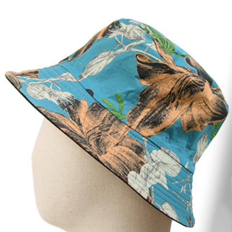 Versatile Style Hat Leaf Pattern Womens Sunshade Hatscaps Fishermans