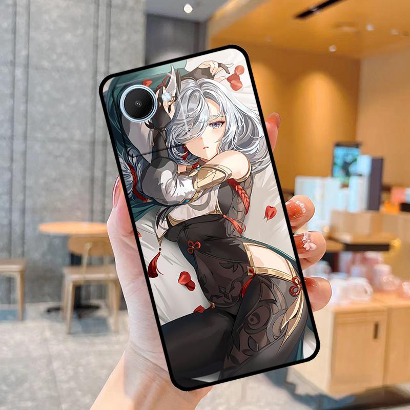 Genshin Anime Shenhe Case For Realme C55 C33 C31 C35 C30 C11 C15 C25s C21Y GT Neo 5 3T 2T 8 9 10 11 Pro Plus