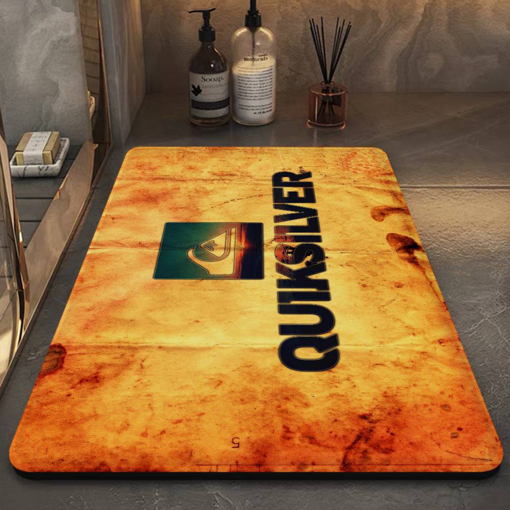 Surf Brand Q-Quiksilver Floor Mat Rectangle Anti-slip Home Soft Badmat Front Door Indoor Outdoor Mat el Decor Mat
