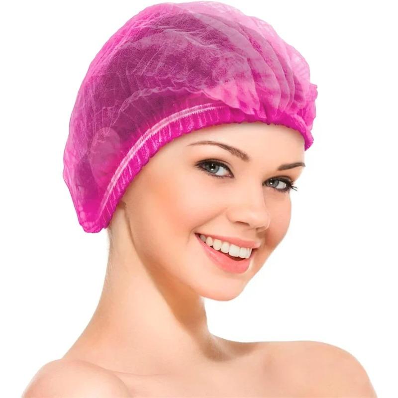 

100 шт. Шапочки для волос одноразовые нетканые сетки для волос 21 эластичные головные шапочки для волос для тату-салона красоты душа спа путешествий el