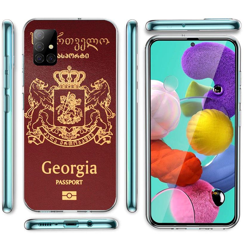 Georgia Flag Phone Case For Samsung Galaxy A52 A32 A22 A12 A02S A50S A30S A51 A31 AA71 Note 20 Ultra 10 S10 Plus Galaxy A52 A42