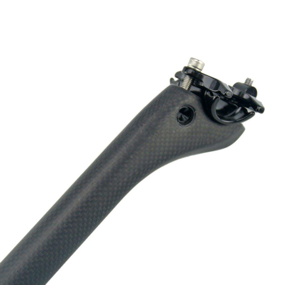 Carbon Fiber Bicycle Seatpost, 25.4/27.2/30.8/31.6mm, 3K Matte Carbon Fiber, 31.6*350mm