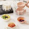 6pcs Cute Stackable Flower Shape Dipping Tray with Storage Box Extended Handle Appetizer Tray Plastic Seasoning Tray Restaurant