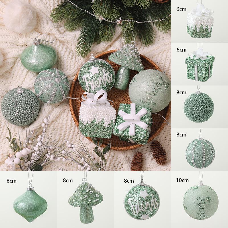 Luminous Christmas Ornaments: Star Tree Topper & Ball Set for Festive Decoration