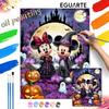 Halloween Mickey Minnie Mouse Oil Paint Hand Painting Art Kit. Home Decor Gift