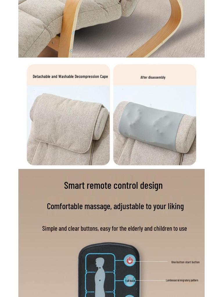 Massage Rocking Chair: Multi-functional Reclining Pad Sofa for Home and Living Room