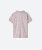 MOONSUN M.C Classic Stripe Baby Pk Tee / Gray