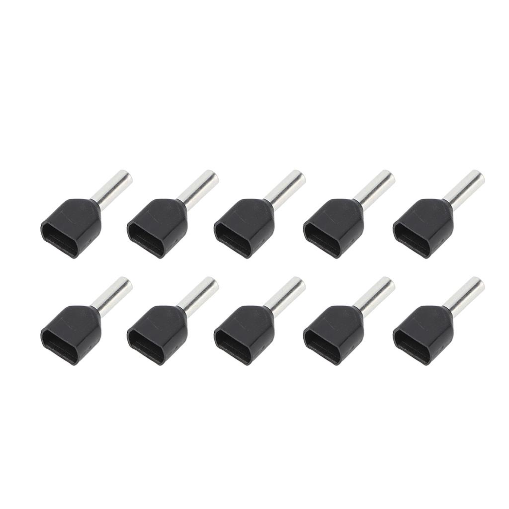 100Pcs Twin Insulated Ferrule Terminal Copper PVC Ferrules Wire Ends Terminals AWG 16/1.5mm²