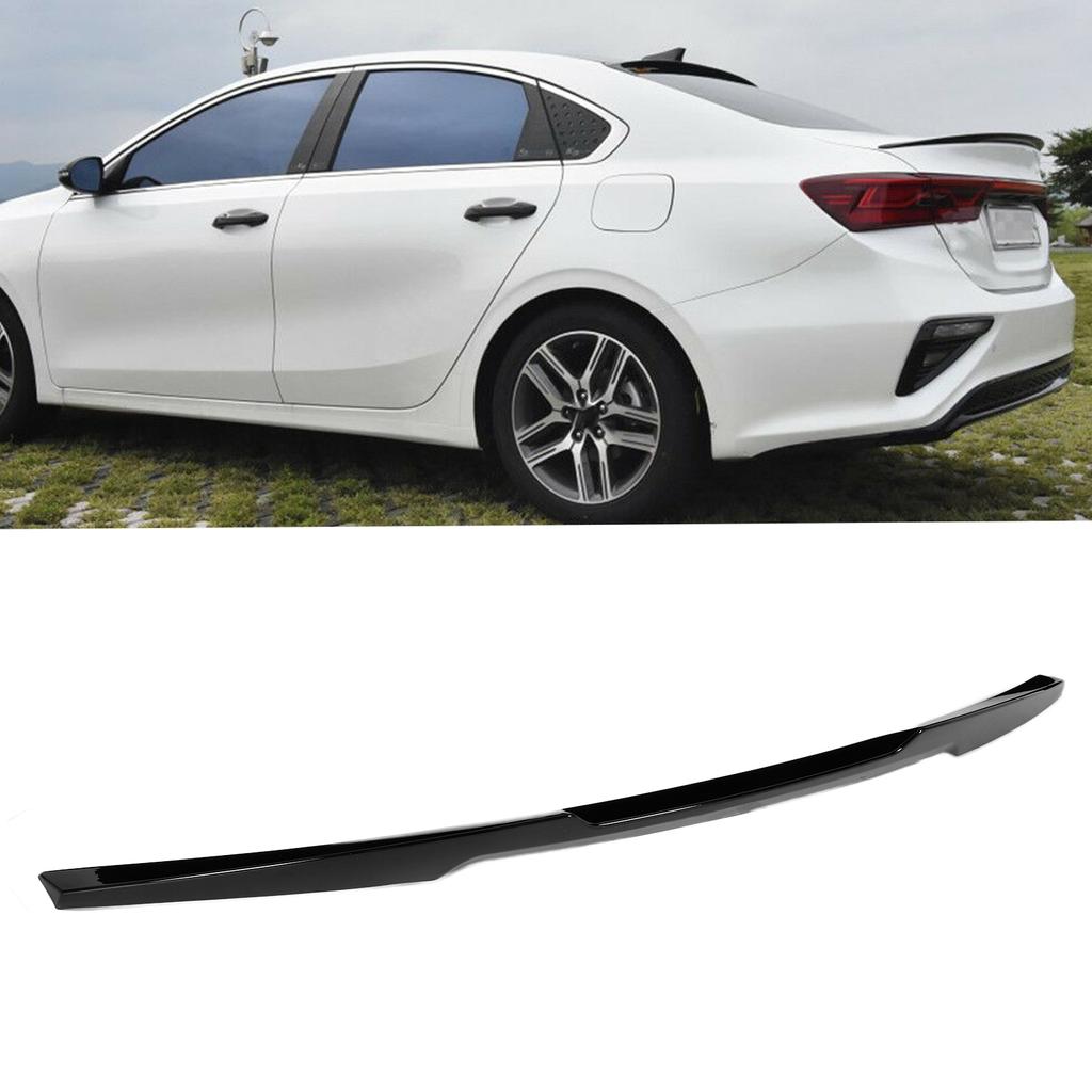 Rear Trunk Spoiler Glossy Black Refit for M4 Style Fit for KIA CeratoForteK3 Sedan 2019?2021