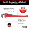 Rigid pipe wrench 31045 (steel)
