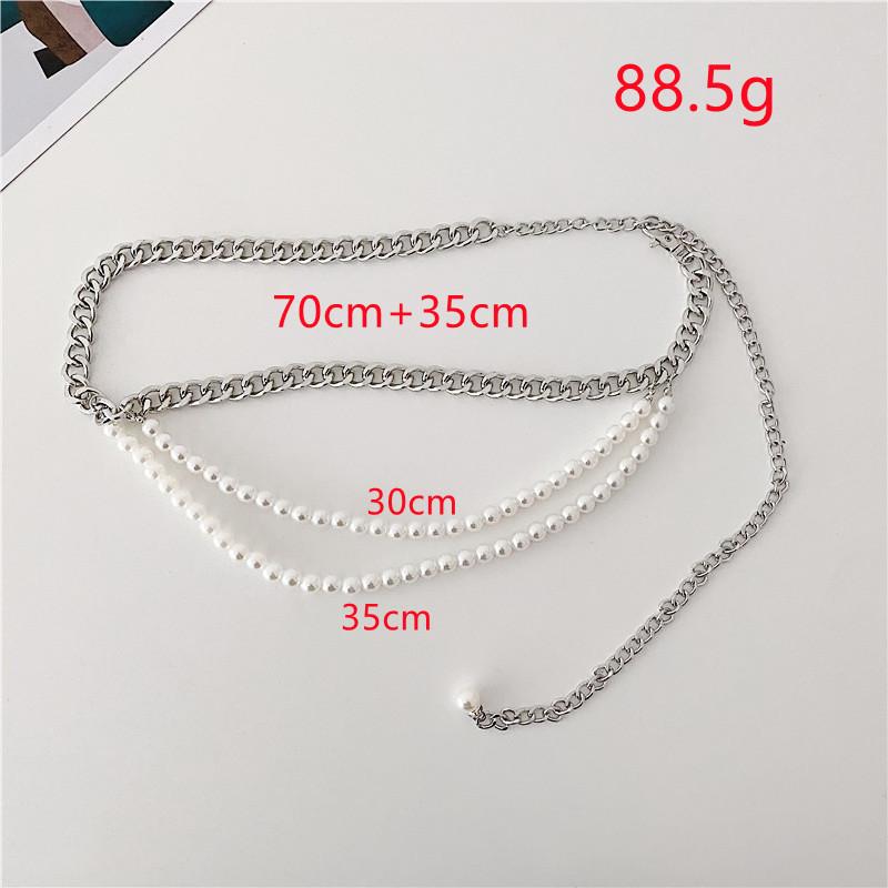 Multilayer Pearl Waist Chain for Women's Fashion Retro Character Playing Body Accessories Sexy Party Accessorie Gift