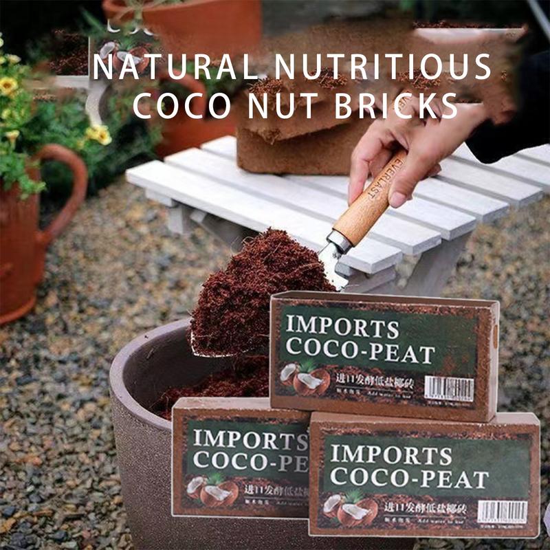 Coco Peat For Plants Coco Soil Coir Brick Compressed Soil Coco Fiber Husk Potting Mix Substrate Potting Soil For Indoor Plants &