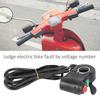2PCS Plastic Black 98percent  Efficiency Real Time Display Thumb Cruising Multifunction Electric Bike