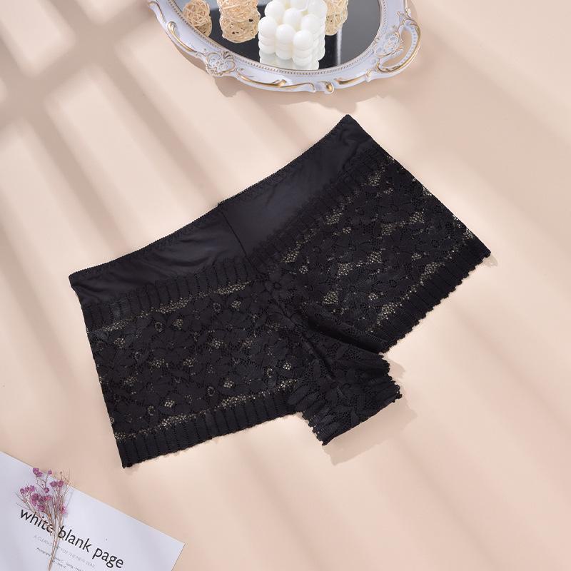 

Женские кружевные стринги большого размера с полым дизайном и тройными боковыми бретельками — мягкие и приятные для кожи 4XL чёрный