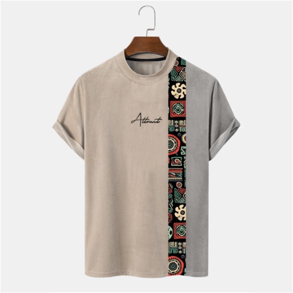 Fashion Vintage Totem Graphic T-Shirts 3D Print Summer Men's Woman Short Sleeve T Shirt Oversized Harajuku Top Tees Men Clothing