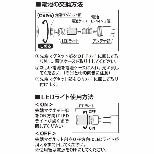 PAOCK SSPOWER Magnetic Pickup Tool MPT-665AL with LED Light, 17mm Diameter