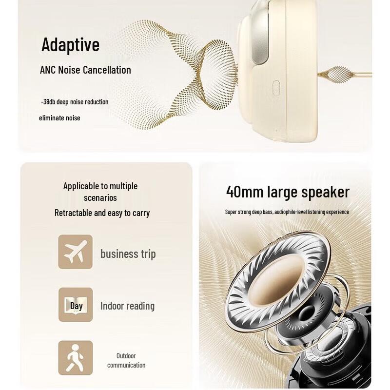 Weiwo Elite Foldable Wireless Over-Ear Headphones