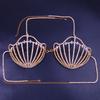 Full Shell Bra Top Wrapped Chest Hot Rhinestone Body Crystal Chain Shiny Women Sexy Lingerie With Diamond