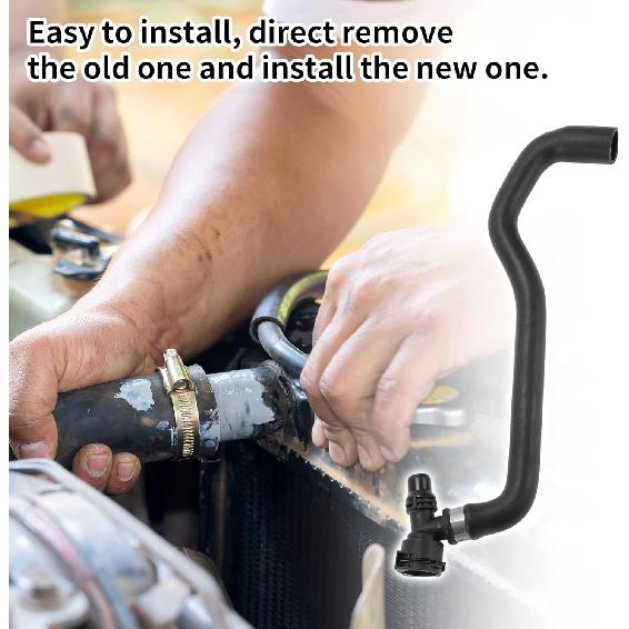 Radiator Hose Heater Hose No.11531711381 for BMW 740i 740iL 1998-2001 Black Rubber 1 Pc Coolant Pipe Good Sealing