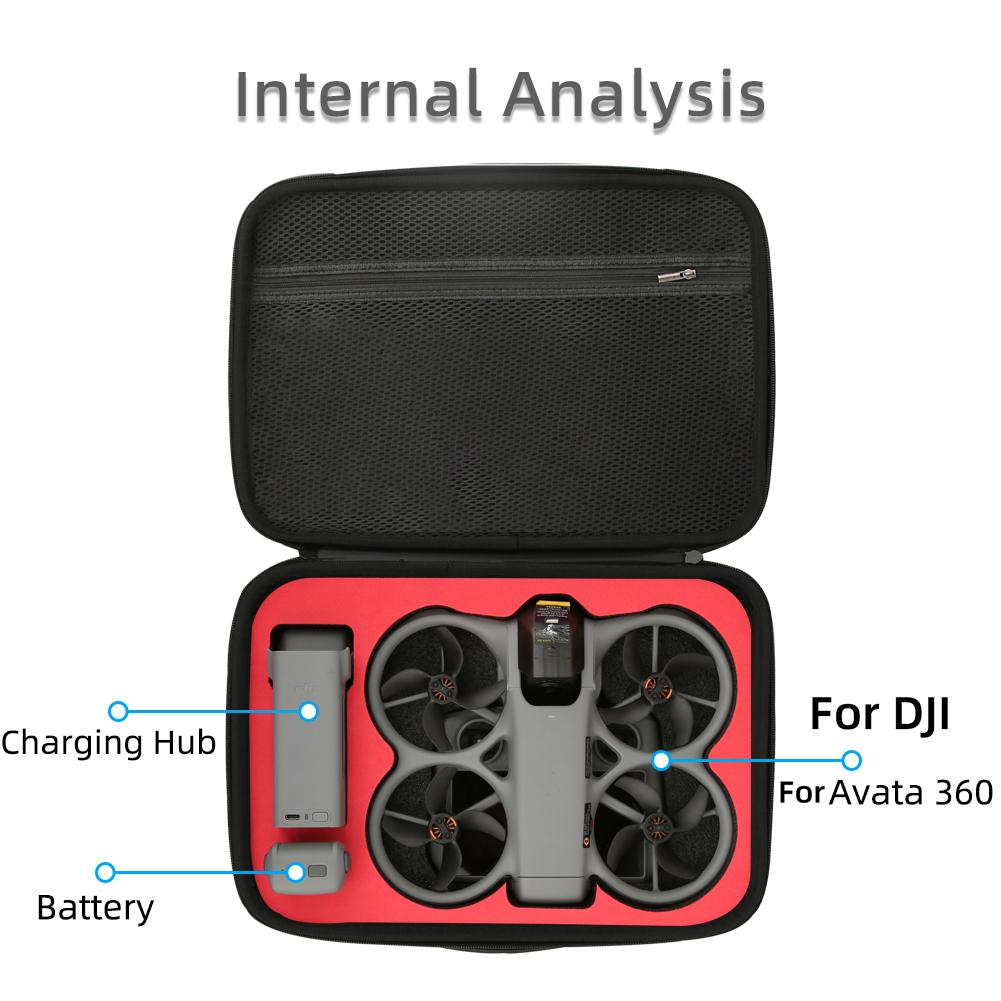Portable Carrying Box For DJI Avata 360 Motion Fly More Combo Protective Box Hard Shell Carrying Case Suitcase Drone Accessries