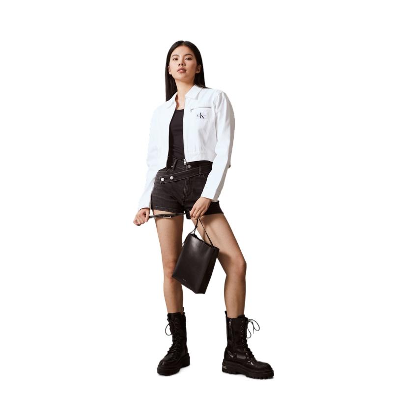 Calvin Klein Casual Commuter Letter Print Leather Crossbody Bag Women bags Space-Black DH3772-BAE