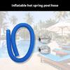 150cm Swimming Pool Hose Pump Hose Tubes for Above Ground Pool Saltwater System with Clamps Replacement 1-1/4Inch Hose