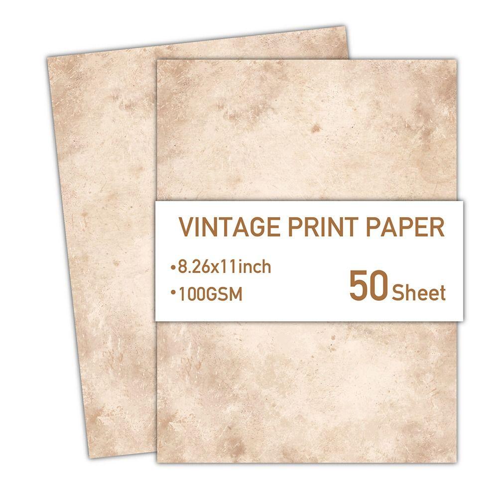 50 Sheets Simple Stationery Writing Paper Classical Pirate Scrolls Drawing