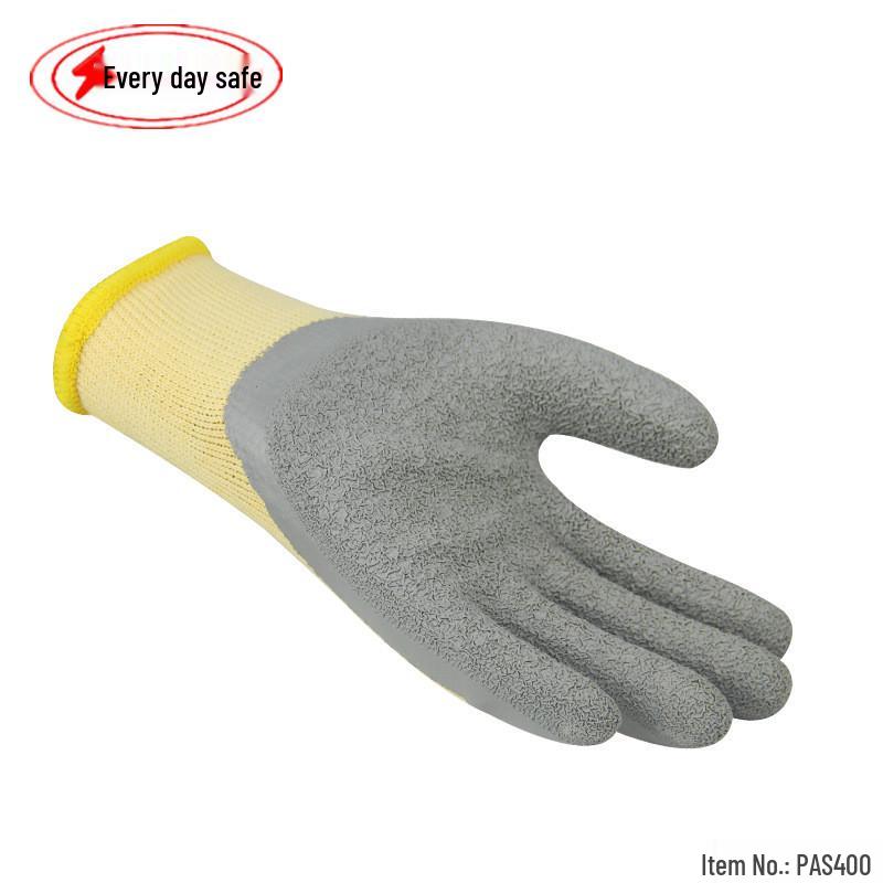 Durable 400V Low Voltage Electrician Safety Gloves - Anti-Electric, Latex-Dipped Rubber Insulation
