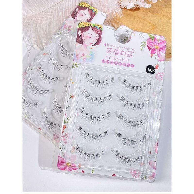 Mogugu - Set of 5 Pairs: Natural Wispy False Eyelashes