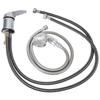 Shampoo Bed Faucet Sprayer Switch Set Zinc Alloy Chrome Plating for Club Beauty Salon Barbershop SPA