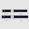 Apple iWatch Compatible Dual-Color Silicone Sport Strap with Double Buckle