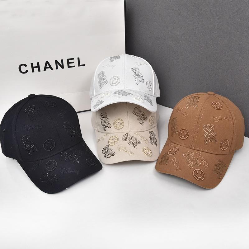 Baseball Smiling Cap Bear Girl Spring Summer Outdoor Sports Shade Breathable