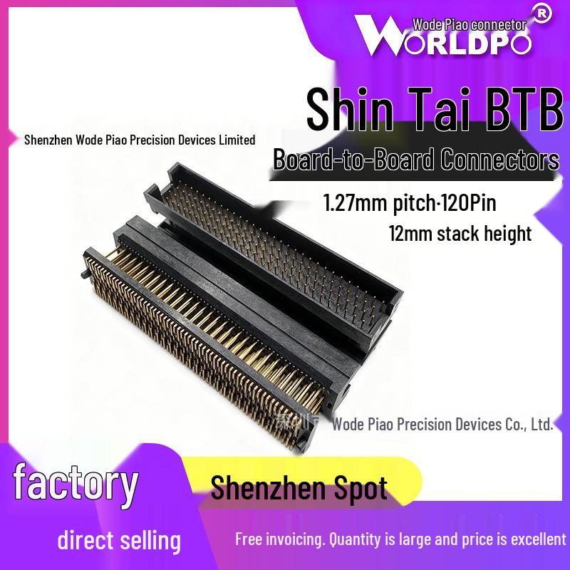 

BTB SINTAI TOLC-130-32 High-Speed 120P Board-to-Board Connector Male Connector Standard Plating