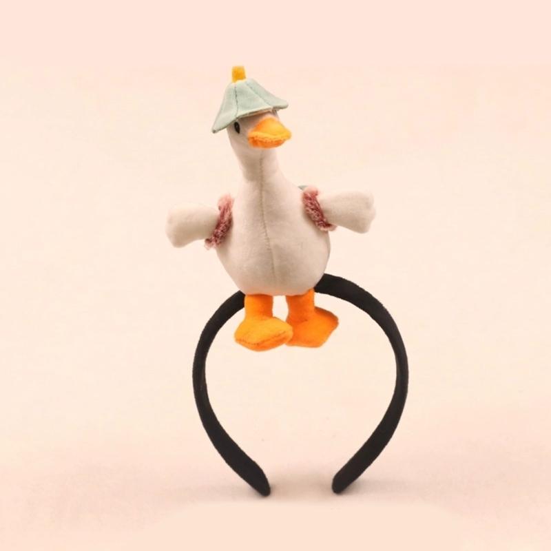 3D-Entenhaarbänder – Foto-Requisiten, auffälliges Haarband, Party-Haarschmuck, lustiges Haarband für Musikfestivals