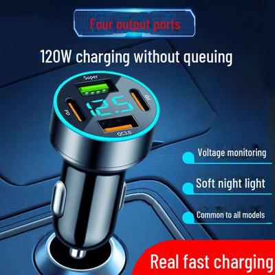 Cargador de Coche Dual USB Xinke de 120W con Carga Rápida de 66W