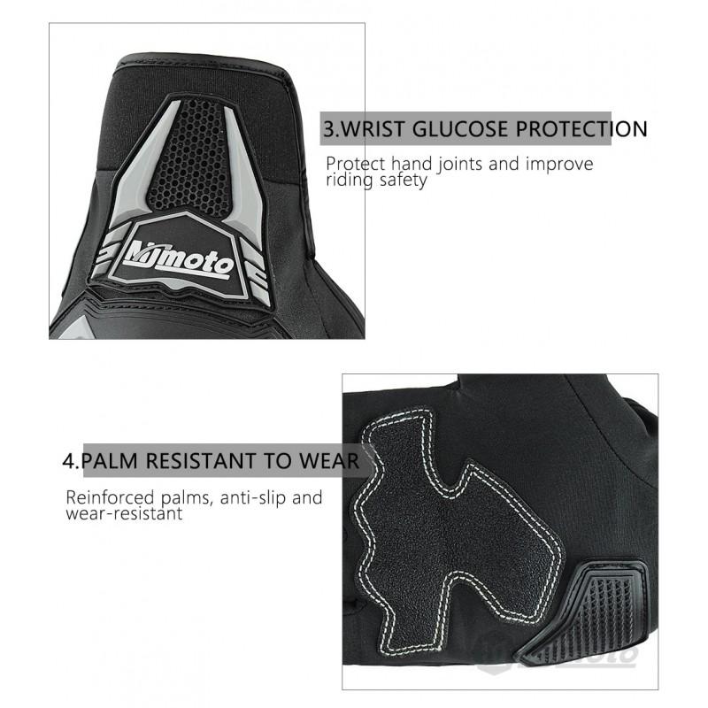Motorcycle Gloves Men Women Windproof Long Cycling With Hard Shell Protection Off-Road Riding