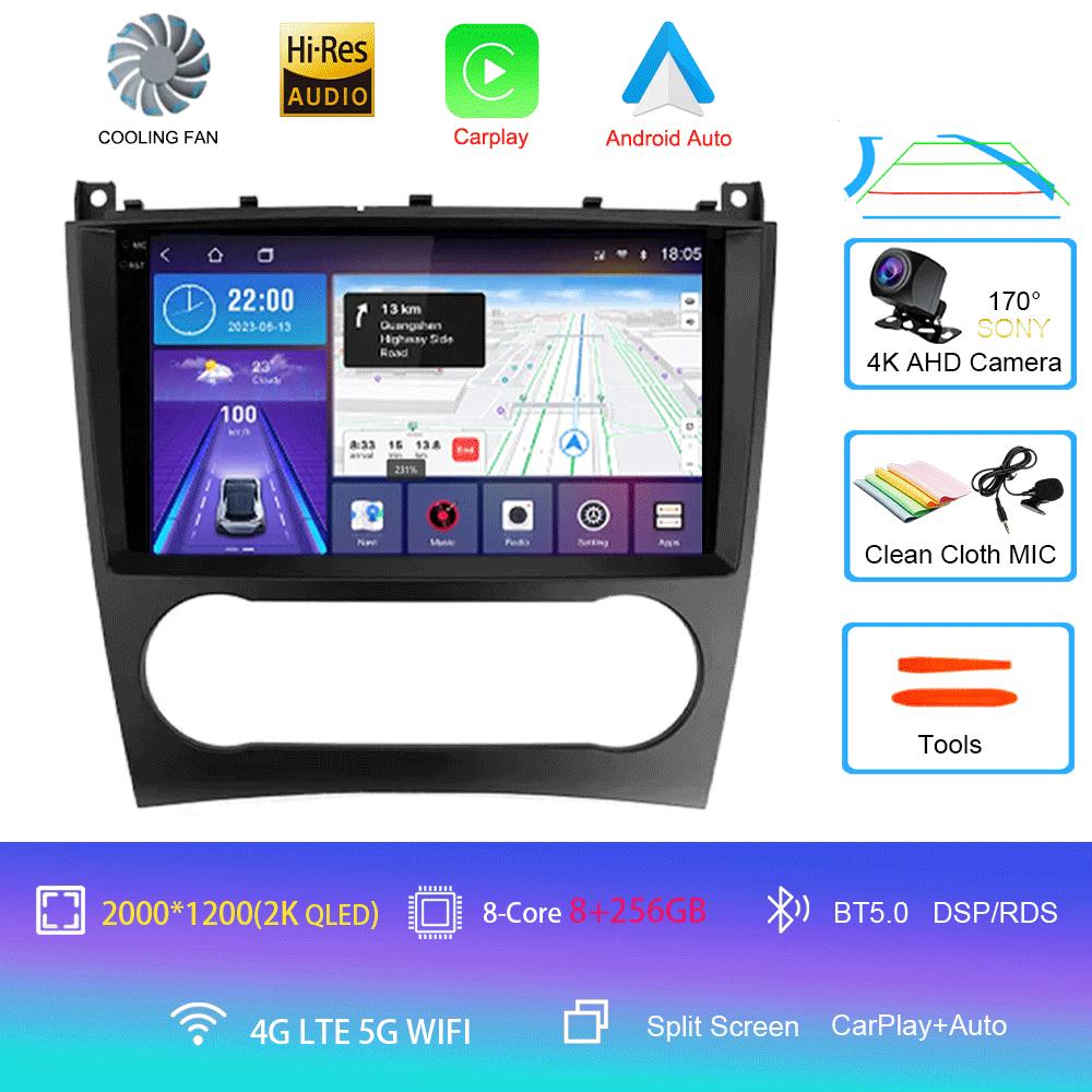 Android 14 Pentru Mercedes Benz W203 W209 C180 C200 C220 C230 2005 - 2009 Player Video Radio Auto Stereo Navigație GPS Carplay AUTO