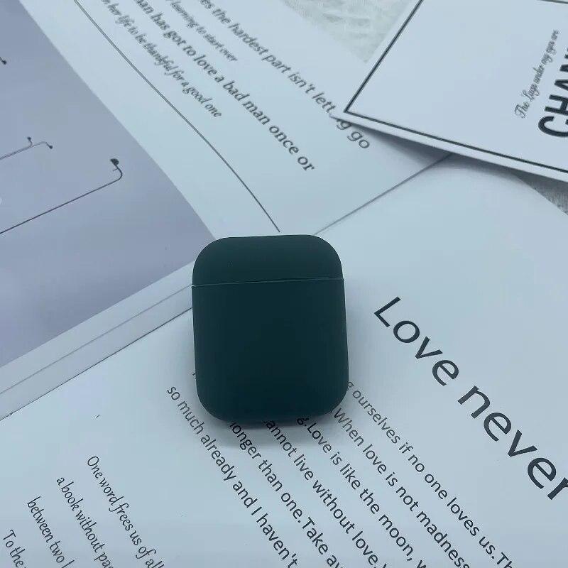 1 STÜCK Geeignet für AirPods 1/2 Split Body Schutzhülle Apple Dünne Drahtlose Bluetooth Kopfhörer Flüssigsilikon Schutzhülle