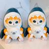Cute Shark Cat Plush Home Decoration Toy Decorative Companion Soothe Baby Shark Cat 2 In