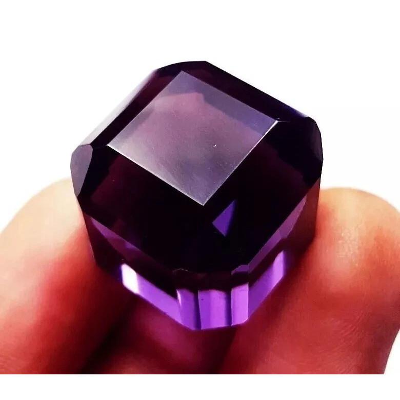 Taaffeite Cube Cut Stunning Violet Natural Loose Certified Gemstone