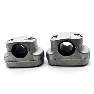 A95I-Support de poignée Serrage Aluminium 26/28mm Ensemble de pinces 60X90mm Pièce de rechange pour Coupe-bordure Débroussailleuse Tondeuse à gazon