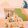 AAGWW Gachapon Set of 6 Moe Decorative Figures, Cute Cat Figurines, Mini Charms, Gifts for Kids and Cat Lovers, Animal Costume Series 3