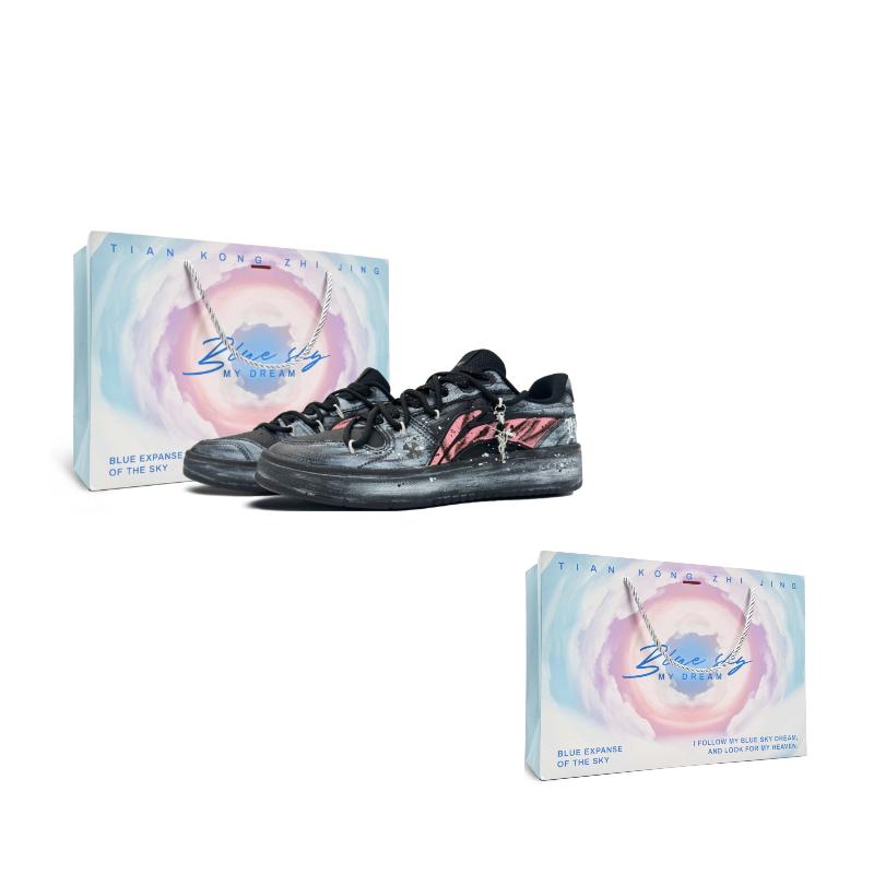 

Мужские низкие кеды для скейтбординга Li Ning Черно-розовые AGCU515-5(Team11-S-BOX) 40