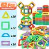 30/62/92PCS Magnetic Building Blocks Constructor Set 3D STEM Educational Toys For 3Years+ Old Kids Boys Girls Birthday Gifts