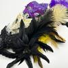 Feather Lace Masquerade Mask Glitter Eye Mask Venetian Aesthetic Party Face Mask Elegant Flower Decor Carnival Cosplay Cover