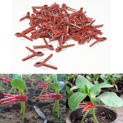 100PCS Pflanzen Graft Clips Kunststoff Pfropfen Clips Praktische Garten Anlage Clips