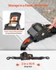 VEVOR Retractable Ratchet Straps, 50.8 mm x 3 m, Tie Down Straps with S Hooks, 1375 kg Break Strength, 2 Soft Loops, Tie Down Ratcheting for Moving